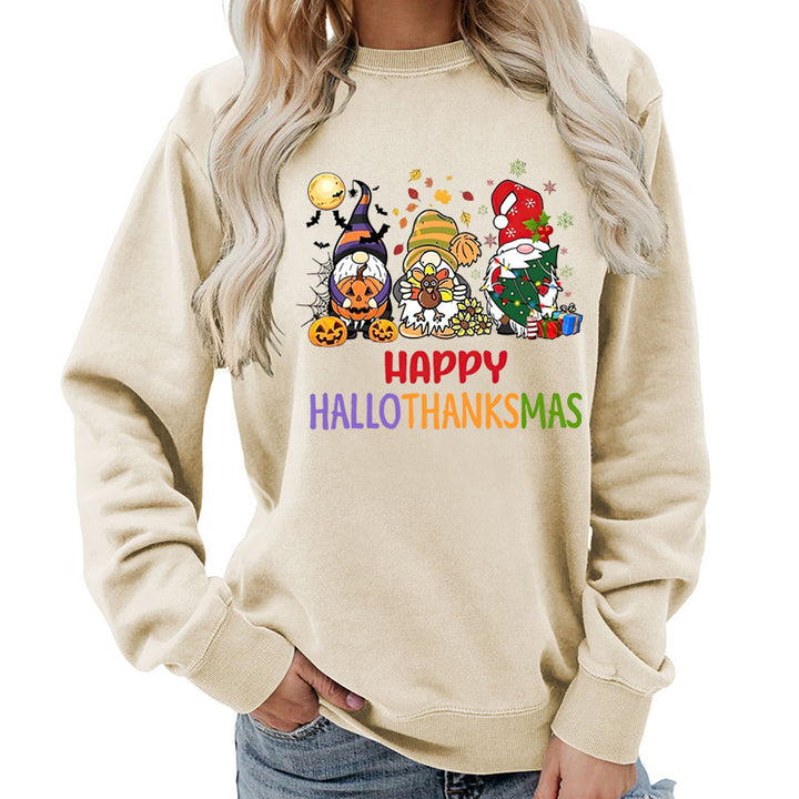 Damen Sweatshirt mit fröhlichem Feiertagsdesign Drune
