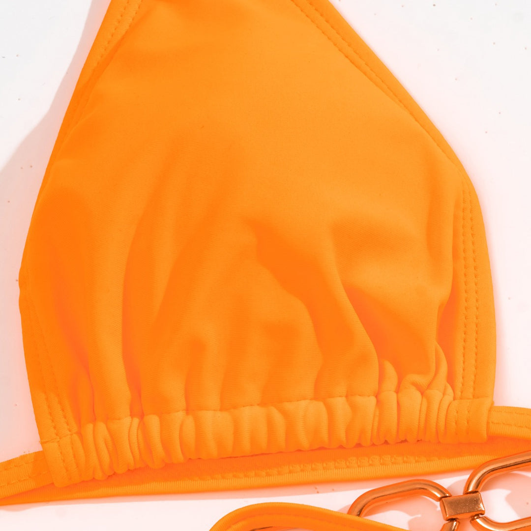 Damen Triangel-Bikini mit Kettenverzierung Drune