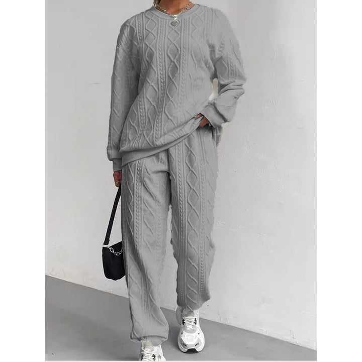 Damen Strickset mit Kabelmuster Drune