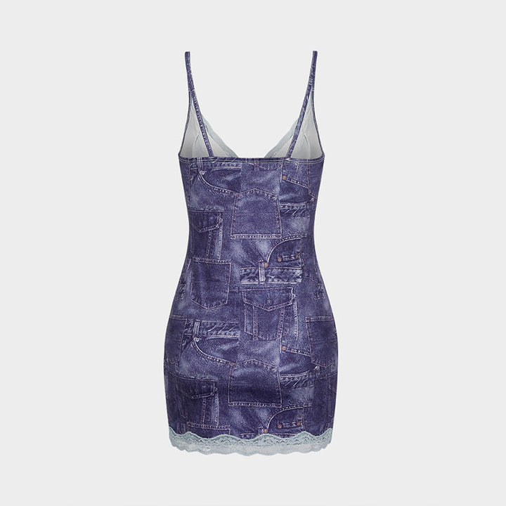 Damen Crop-Top und Minirock Set Drune