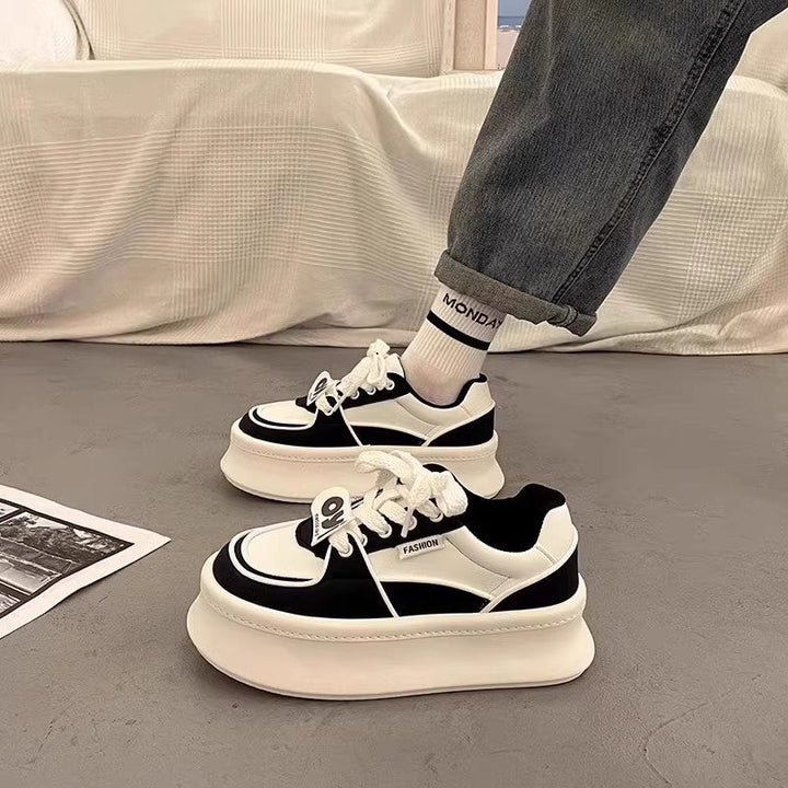Damen Modische Plateau Sneakers mit innovative Dämpfungstechnologie Drune