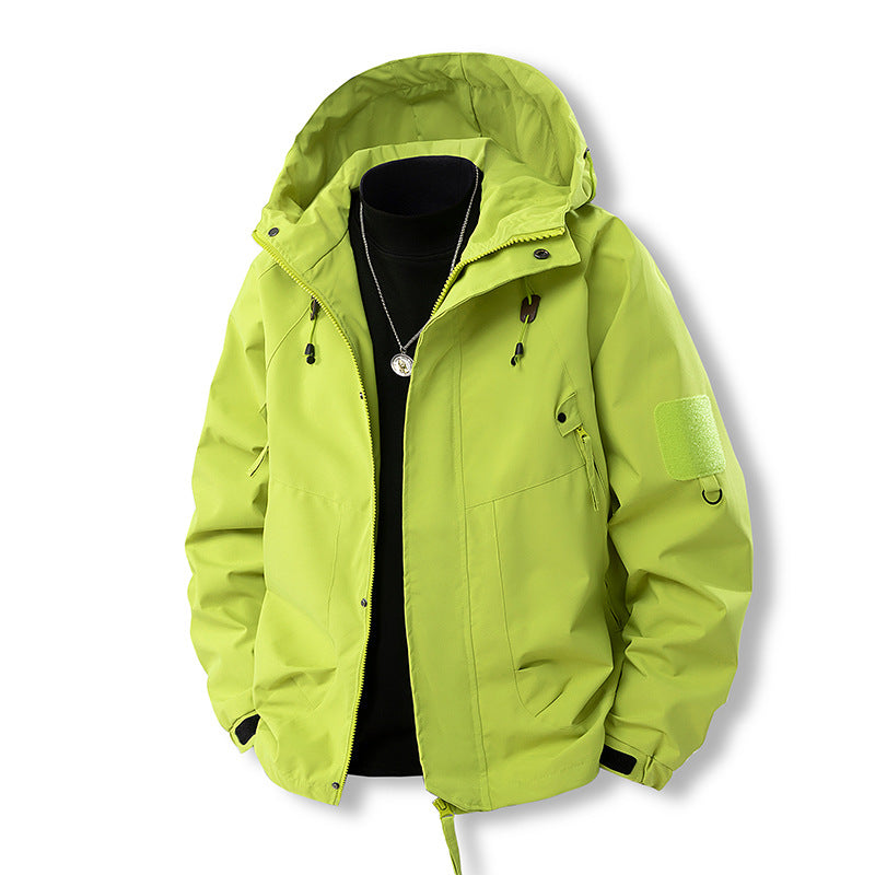 Herren Outdoor- und Freizeitjacke mit verstellbarem Kapuzenkragen und praktischen Taschen Drune