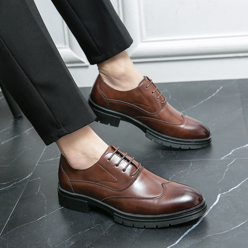 Damen Elegante Schnürschuhe mit hochwertigem Leder und rutschfester Sohle Drune