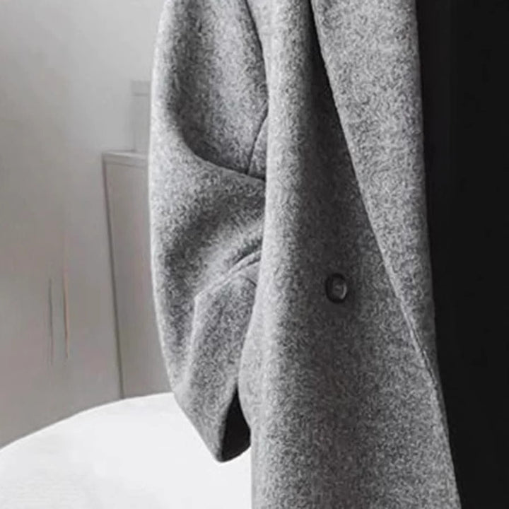 Damen Wollmantel mit strukturiertem Design und oversized Schnitt Drune
