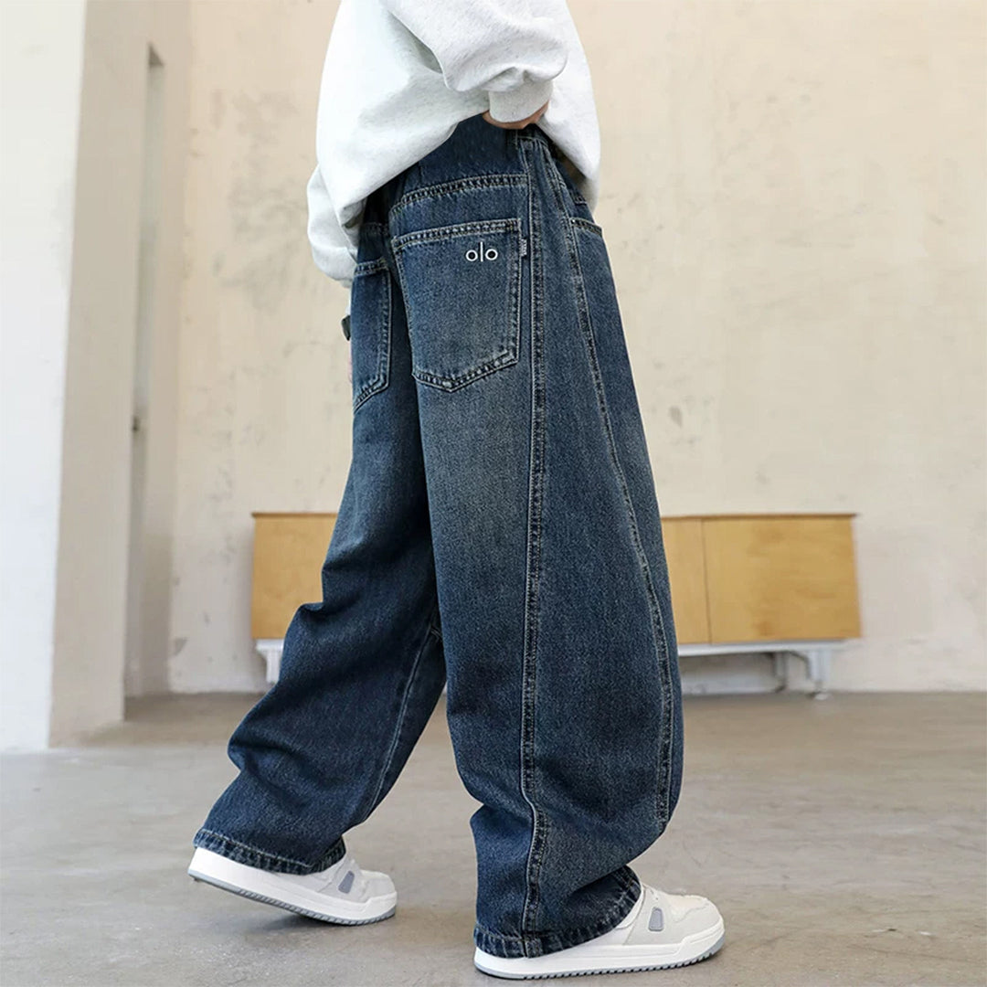 Damen lässige Oversized Jeans Drune