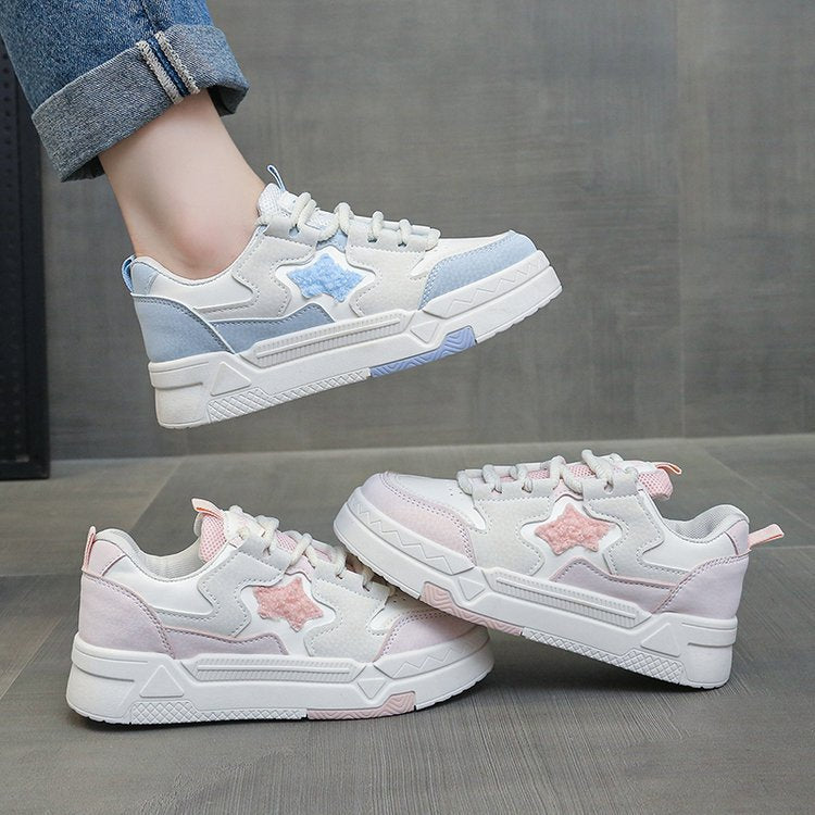 Damen Sneakers mit glitzerndem Sternenapplikation und komfortabler Dämpfung Drune
