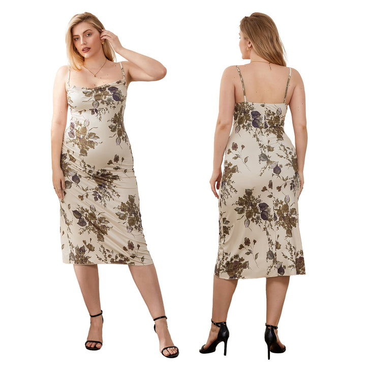 Damen Maxikleid mit elegantem floralem Design Drune