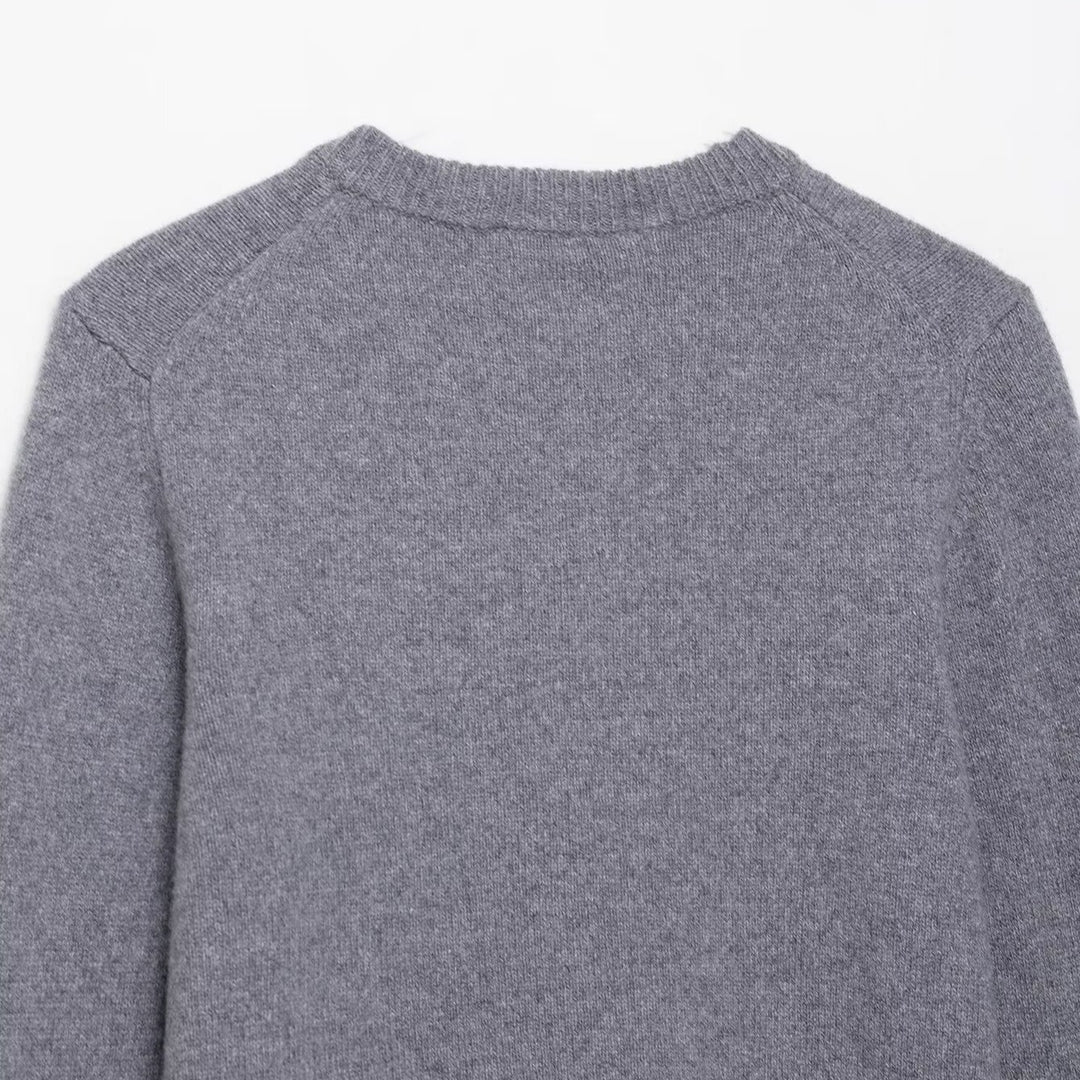 Damen Strickjacke mit Knopfleiste und klassischem Rundhalsausschnitt Drune