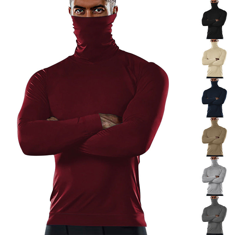 Herren Funktionsshirt mit hohem Kragen und anschmiegsamer Passform Drune