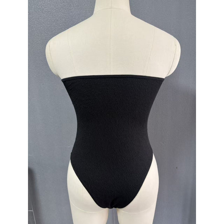 Damen Einteiliger Badeanzug mit bandeau Schnitt und figurbetonendem Design Drune