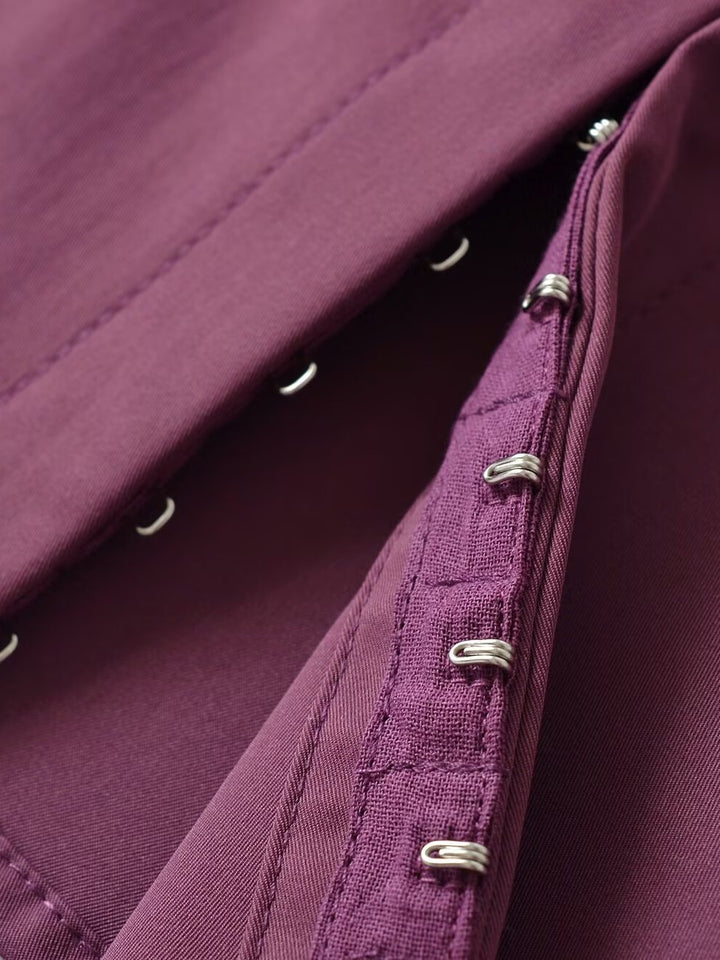 Damen figurbetonte Blazerjacke mit Spitzenbesatz Drune