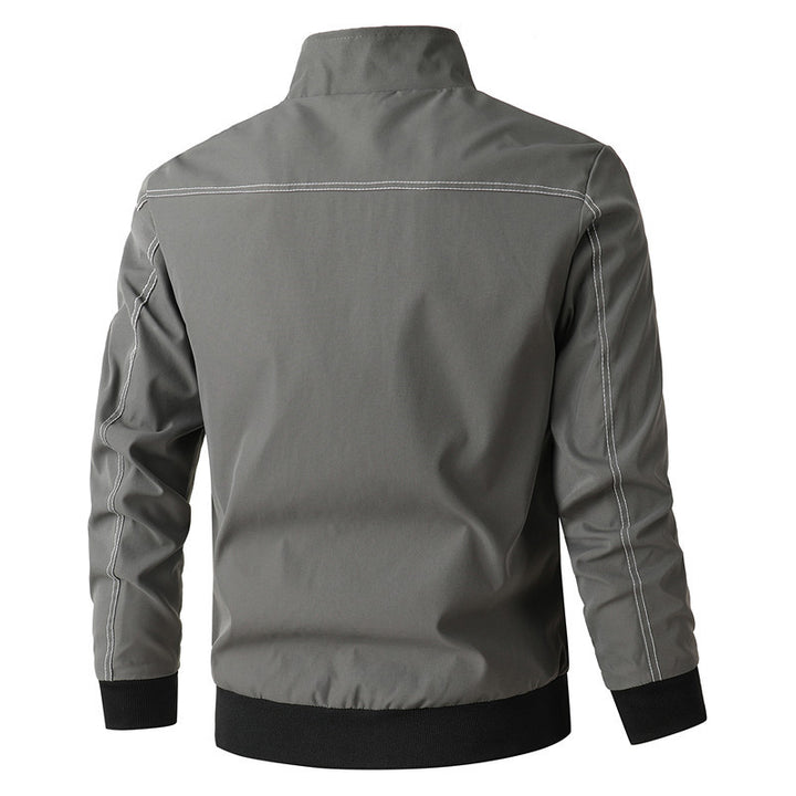 Herren sportive Übergangsjacke mit elastischen Bündchen und praktischen Reißverschlusstaschen Drune