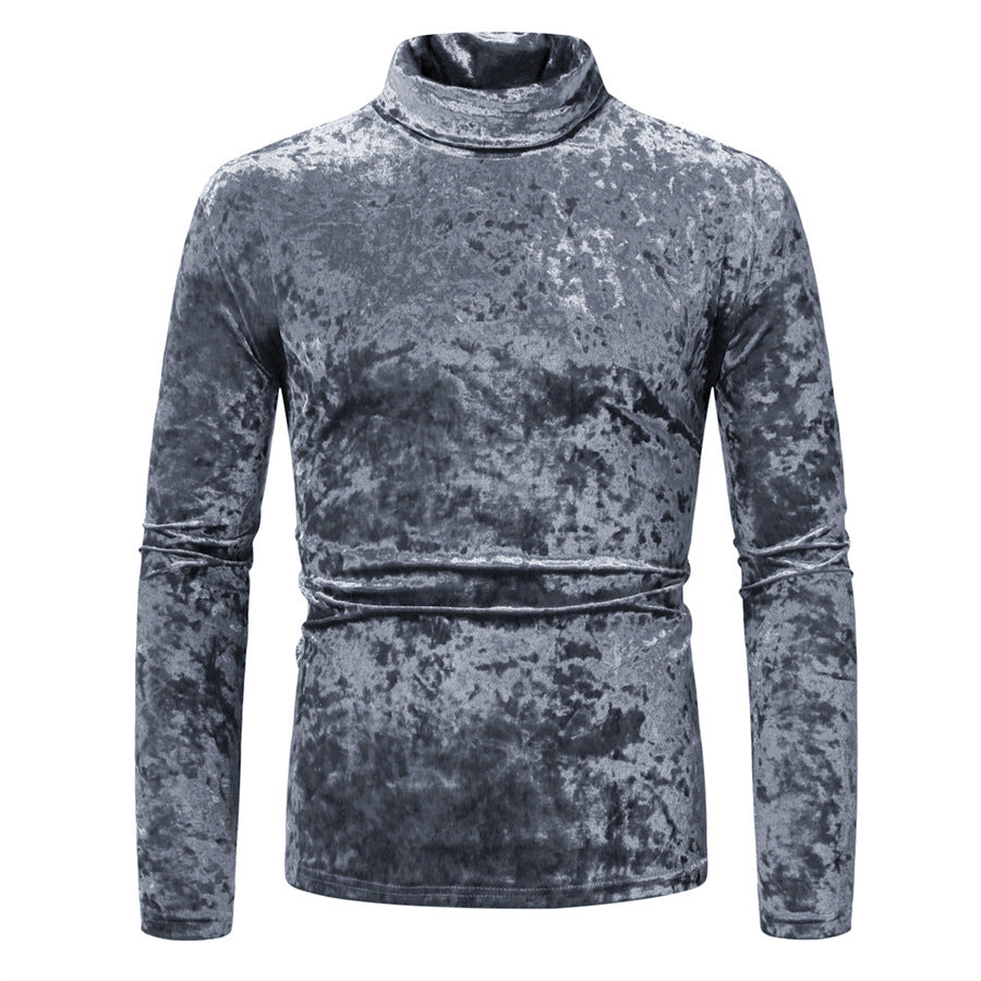 Herren Samt-Rollkragenpullover mit elegantem Design Drune