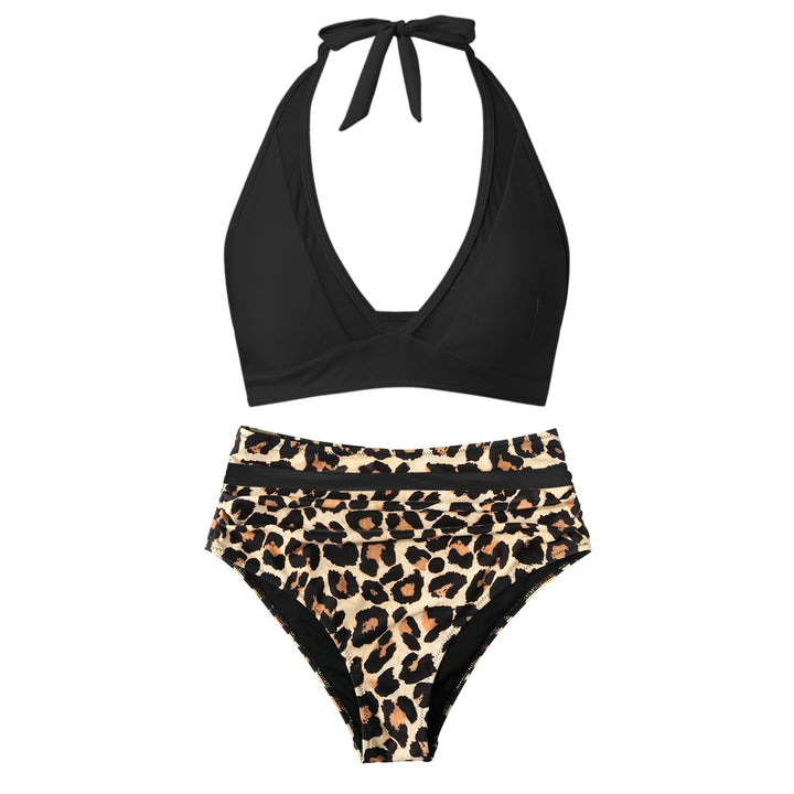 Damen Hochtailliertes Bademoden-Set mit stylischem Haltertop Drune