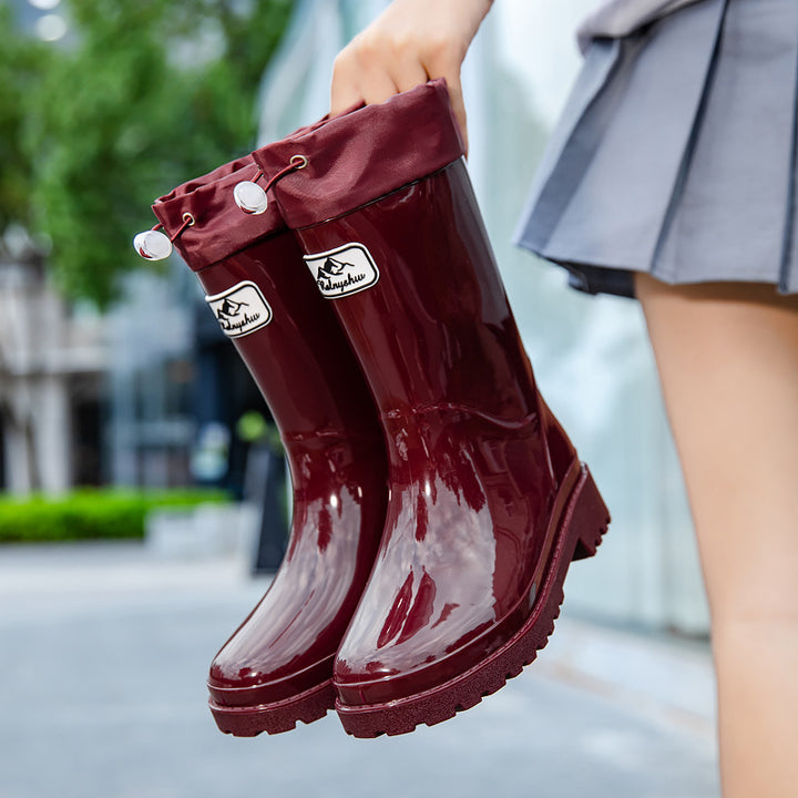Damen Hochwertige und stylische Gummistiefel mit verstellbarem Schnürsystem Drune