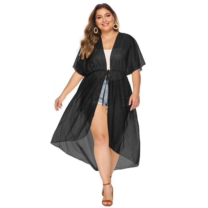 Damen eleganter transparenter Strandkimono Drune