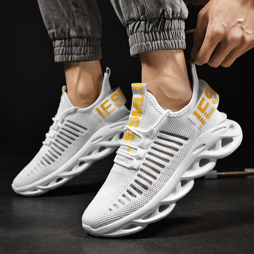 Unisex nan atmungsaktive ultraleichte Strick-Sneaker mit dämpfender Hohlsohle Drune