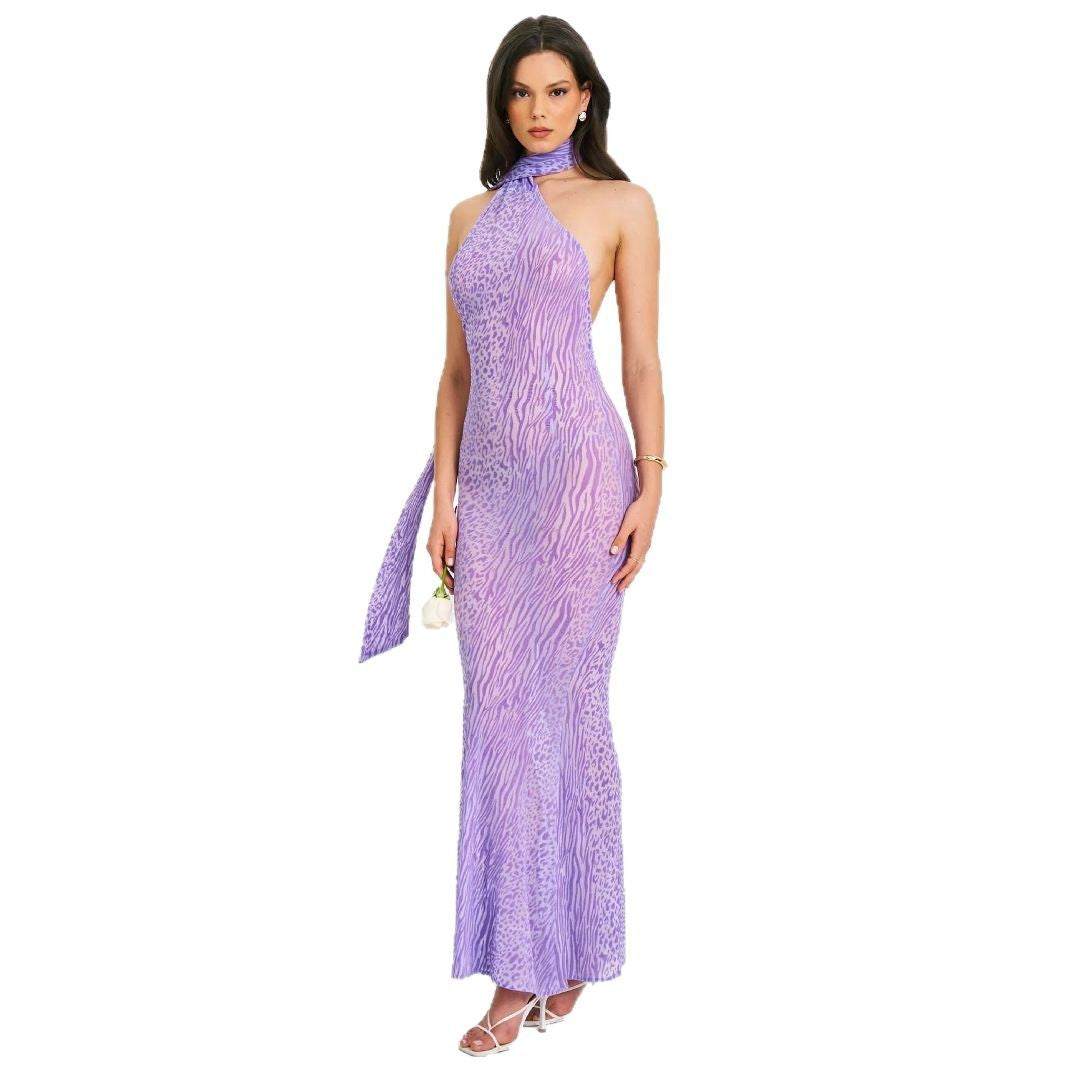 Damen Elegantes Wickelkleid mit asymmetrischem Hals und figurbetontem Schnitt Drune