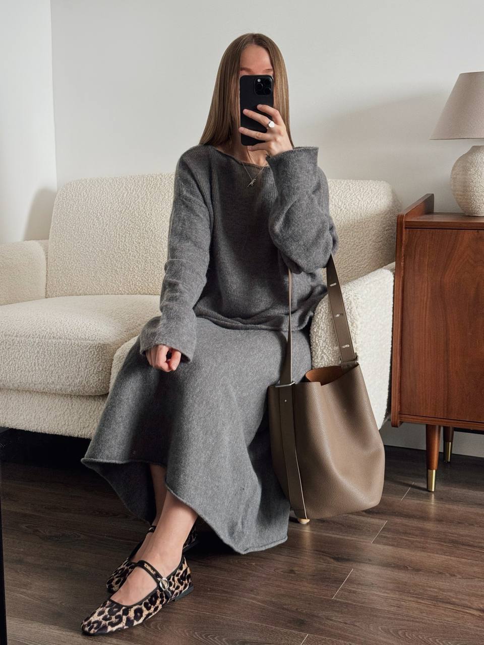 Damen Elegantes und bequemes Knitwear Ensemble Drune
