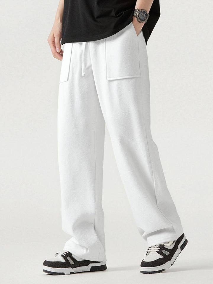 Herren Bequeme Cargo-Hose mit praktischen Taschen und elastischem Bund Drune