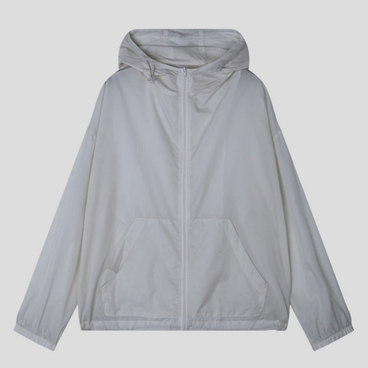 Damen leichte Regenjacke mit praktischen Taschen Drune