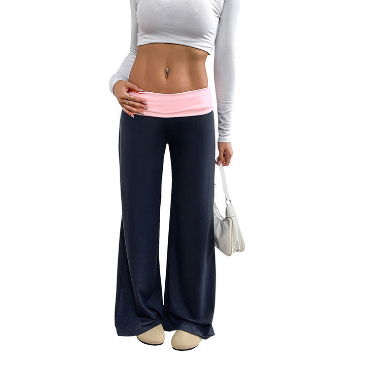 Damen Sportliche Freizeithose mit weitem Bein Drune