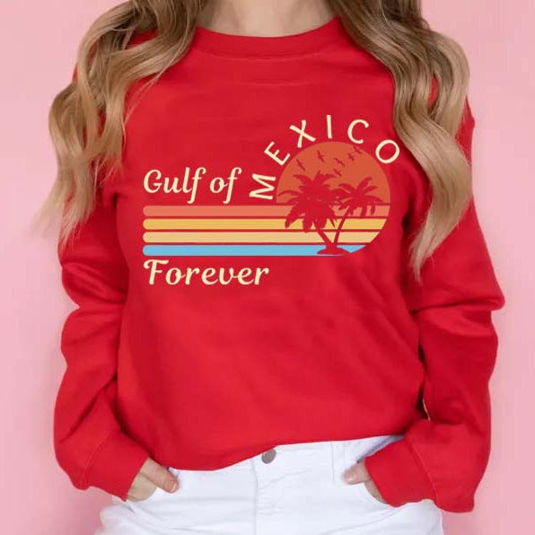 Damen Sweatshirt mit tropischem Grafikdesign und modernem Aufdruck Drune