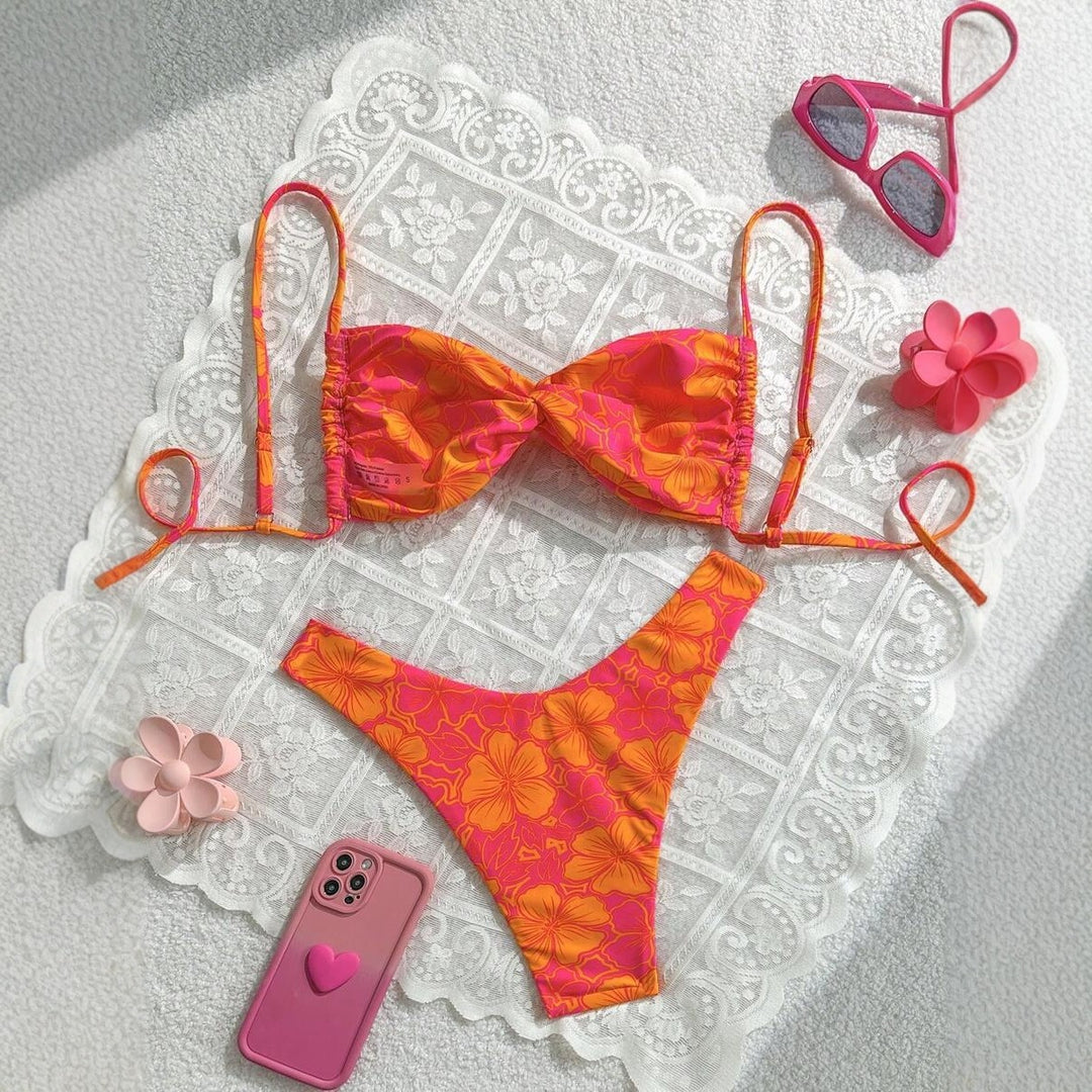 Damen Floral Bikini-Set Drune