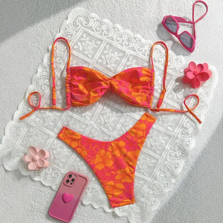 Damen Floral Bikini-Set Drune