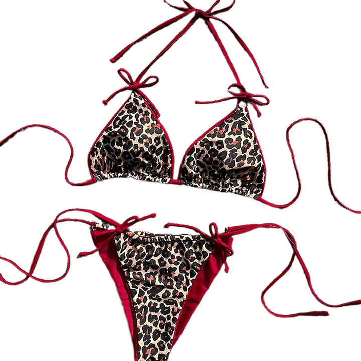 Damen Triangel-Bikini mit verspieltem Safari-Design Drune