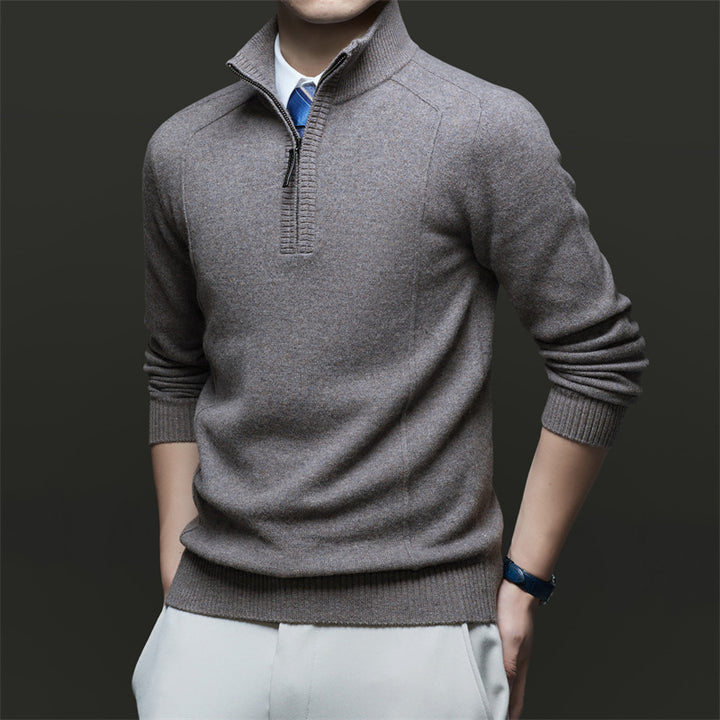 Herren Stehkragen Pullover aus hochwertigem Material Drune