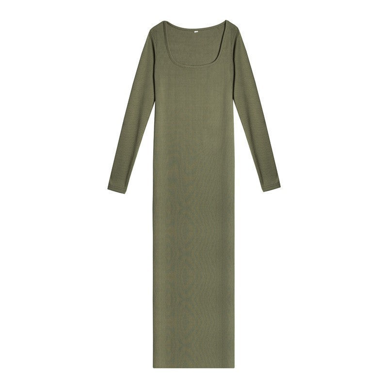 Damen figurbetontes Langarmkleid Drune