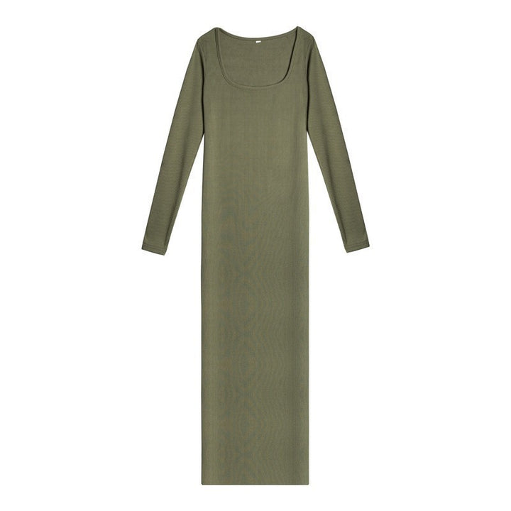 Damen figurbetontes Langarmkleid Drune