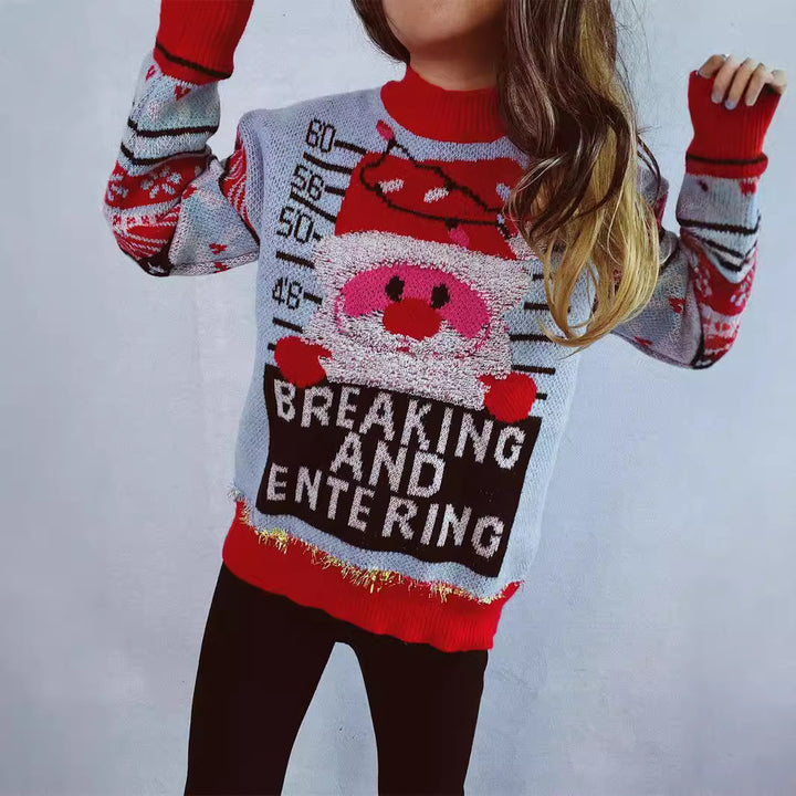 Damen Weihnachts-Pullover mit festlichem Motiv und hochwertigen Materialien Drune