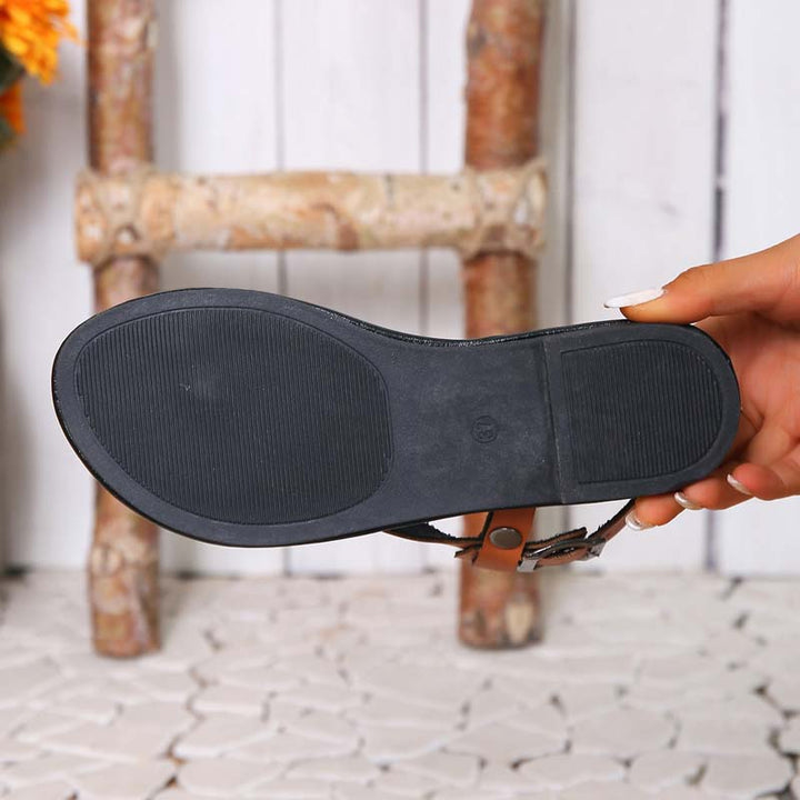 Drune | Minimalistische Sandalen Mit Schnalle Für Damen