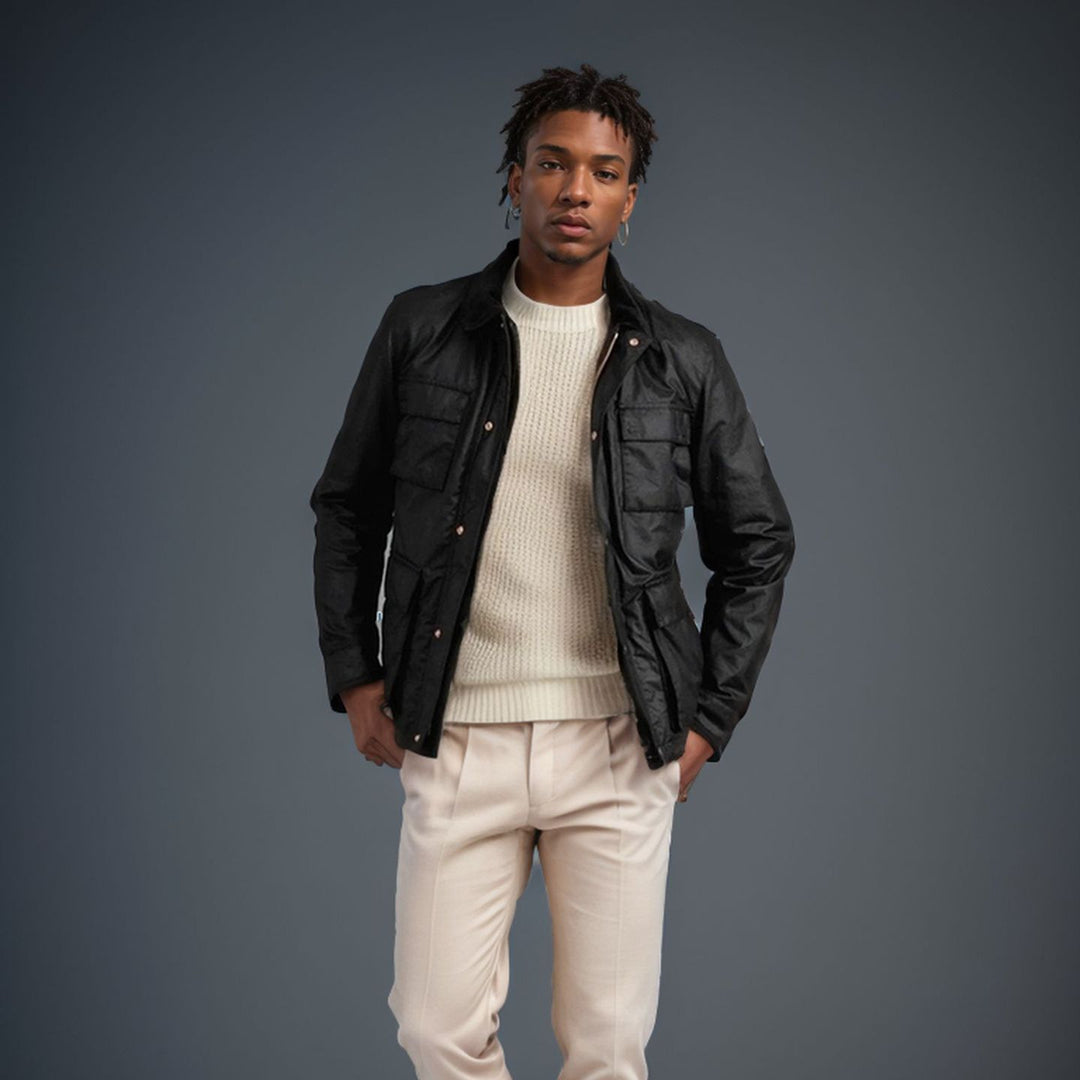 Herren modische Utility-Jacke Drune