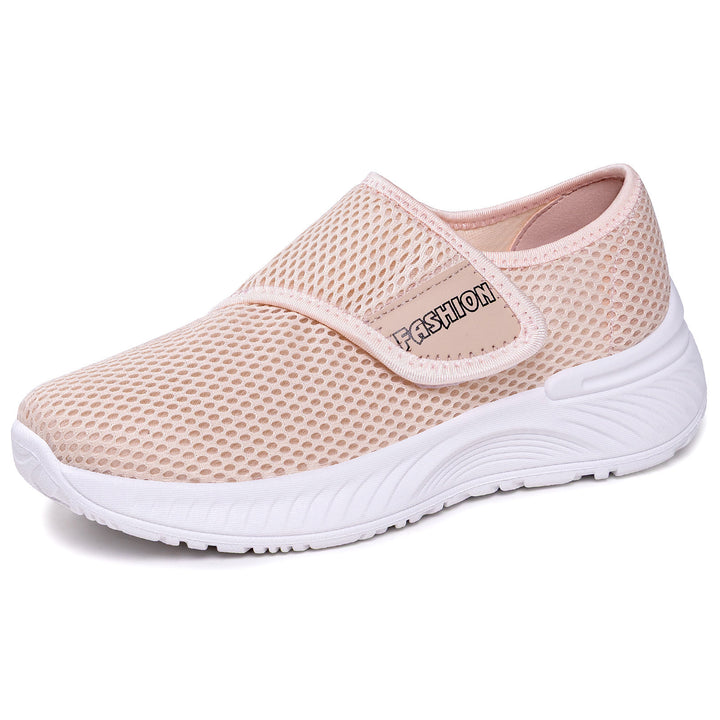 Damen nan gesundheitlicher Komfort-Slipper mit Klettverschluss, atmungsaktivem 3D-Mesh und stoßdämpfender EVA-Sohle Drune