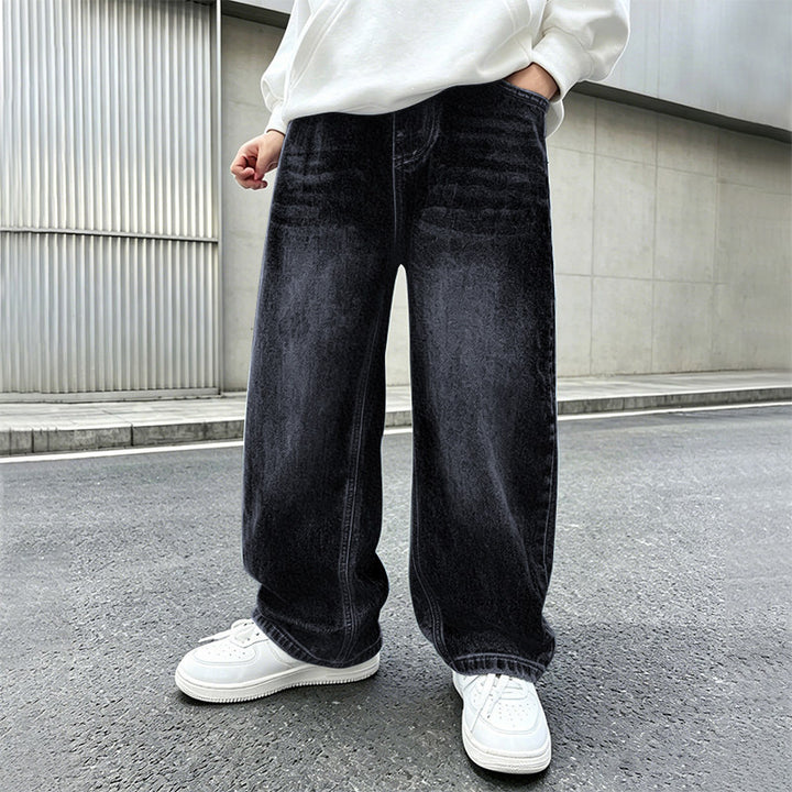 Damen weite Baggy-Jeans aus hochwertigem Denim Drune