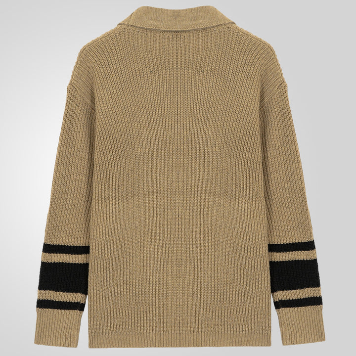 Herren Strickjacke mit modernem Waffelmuster und praktischen Taschen Drune