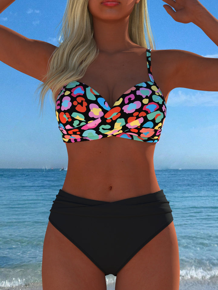 Damen Bikini-Set mit formendem Bustier und hoher Taille Drune