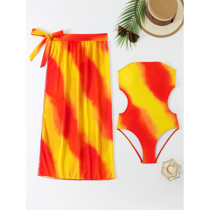 Damen Schwimmanzug und sommerlicher Wickelrock Drune