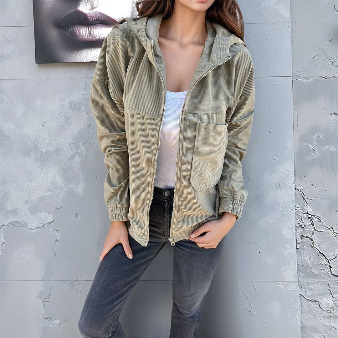 Damen modische Cordjacke Drune