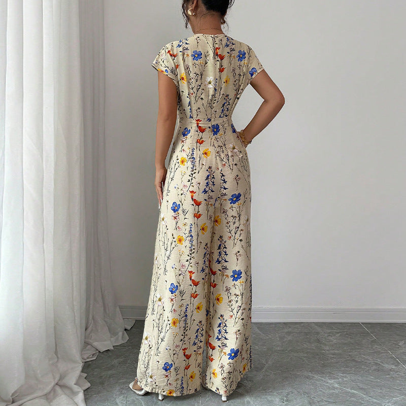 Damen Maxikleid mit floralem Muster Drune
