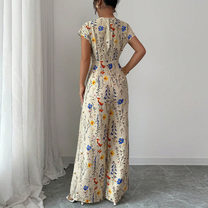 Damen Maxikleid mit floralem Muster Drune