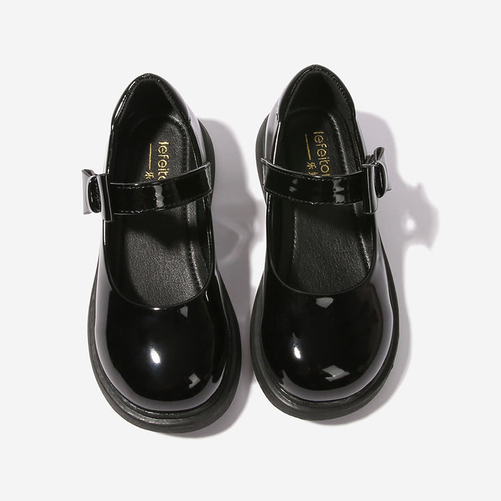 Mädchen Mary Jane Ballerinas mit dekorativem Schleifenakzent Drune