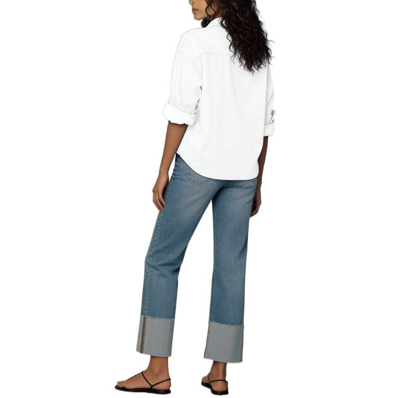 Damen Designer Jeans im modernen Boyfriend-Stil mit einzigartigen Detailverarbeitungen Drune