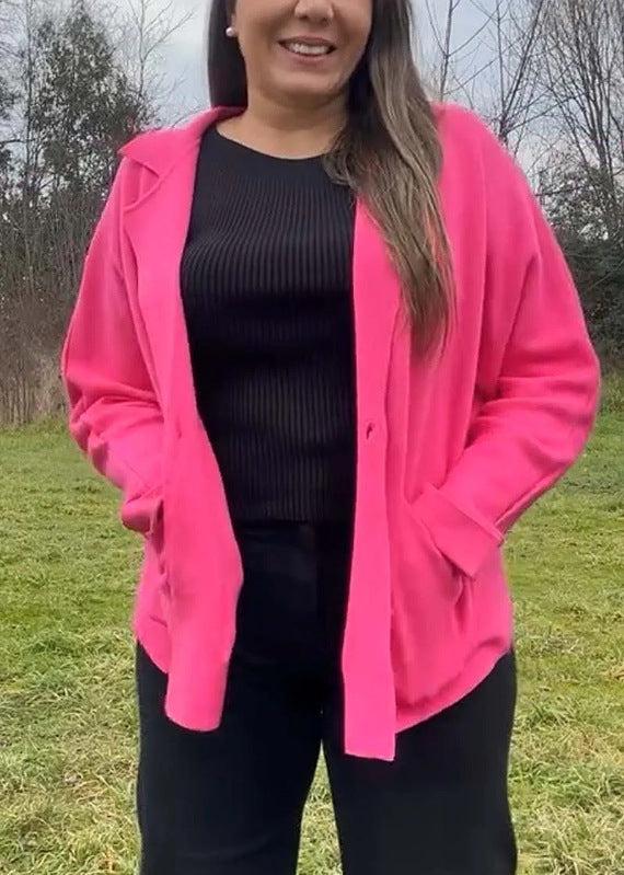 Damen oversized Blazerjacke mit praktischen Taschen und lässigem Schnitt Drune