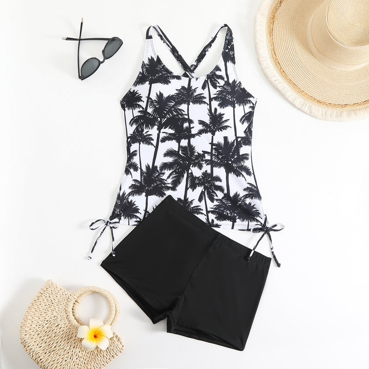 Damen Tankini mit verstellbaren Trägern und lässigen Shorts Drune