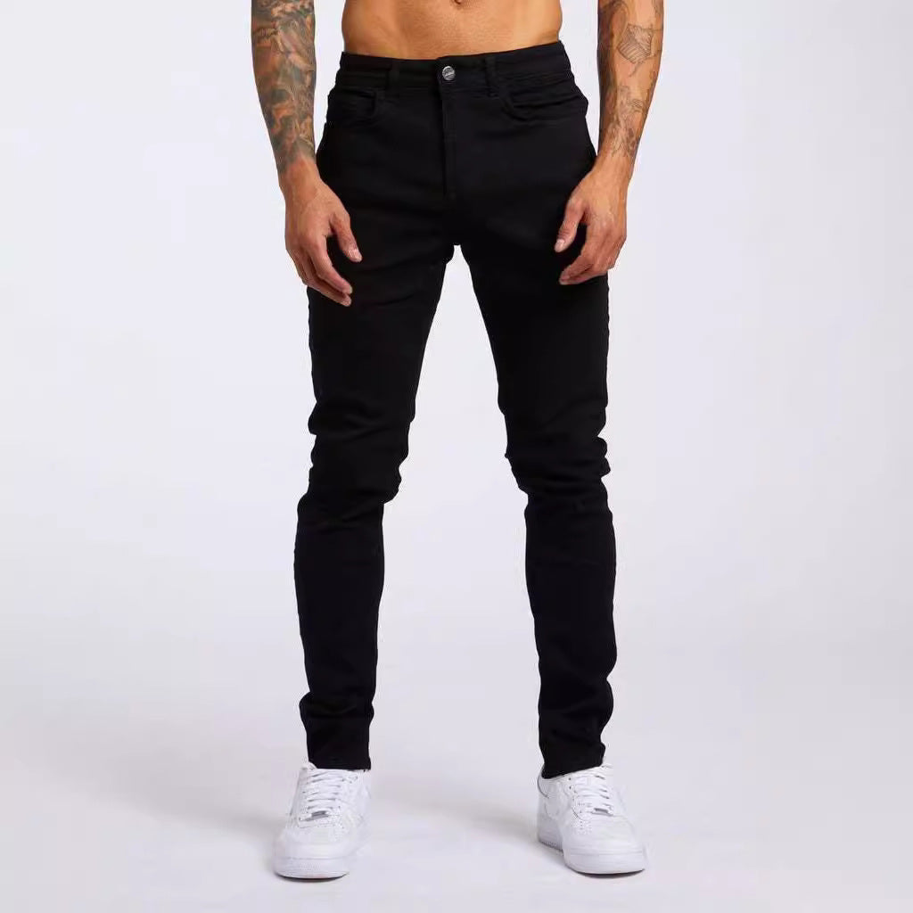 Herren Slim Fit Jeans im authentischen Used-Look Drune