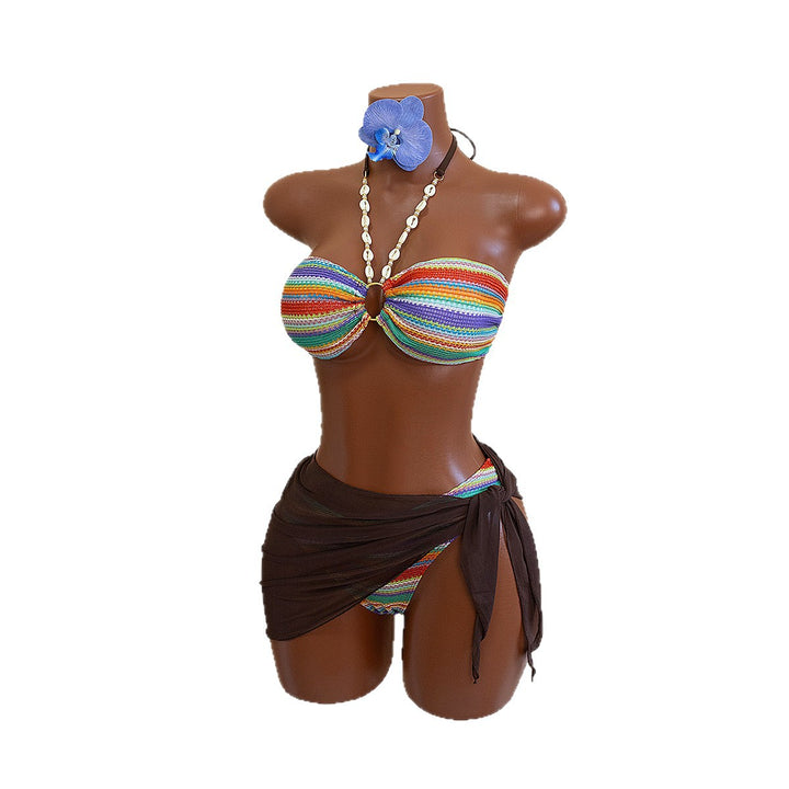 Damen Bandeau-Bikini mit aufregendem Design Drune